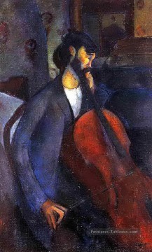 le violoncelliste 1909 Amedeo Modigliani Peinture à l'huile